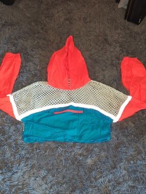 AKIRA Coral Hooded Windbreaker